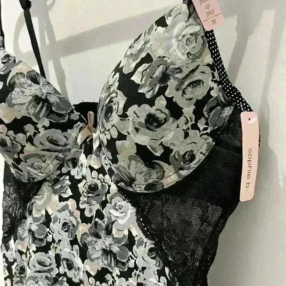 NWT Sophie B Babydoll bustier Push-up lace lingerie size medium - Picture 3 of 6